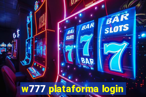 w777 plataforma login