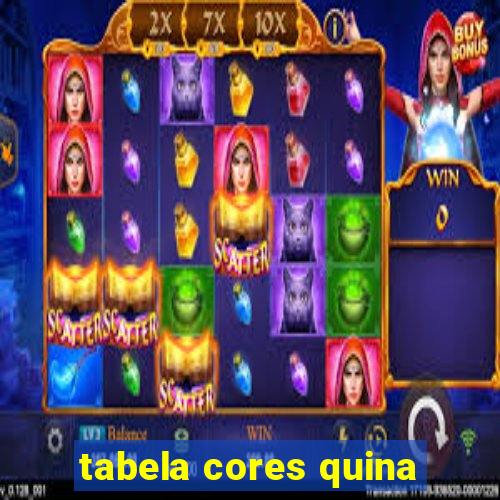 tabela cores quina