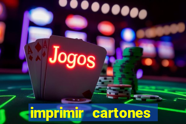 imprimir cartones de bingo